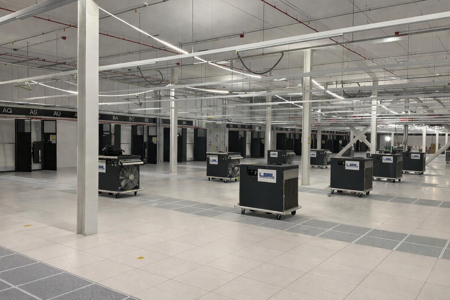 LBRE portable load banks deployed in modern data center